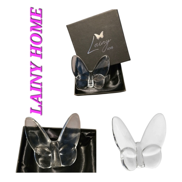 Lainy Home Le Maripose Exclusive Crytal Butterfly Home Decor Clear Color - Picture 1 of 6